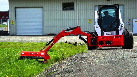 skid steer roadside mower|skid steer lawn mower attachment.